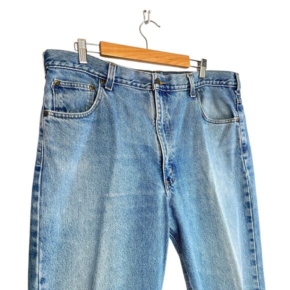 Carhartt B18 Traditional Fit Tapered Jeans Stonewash Light Medium Blue 40x30 - Picture 3 of 16